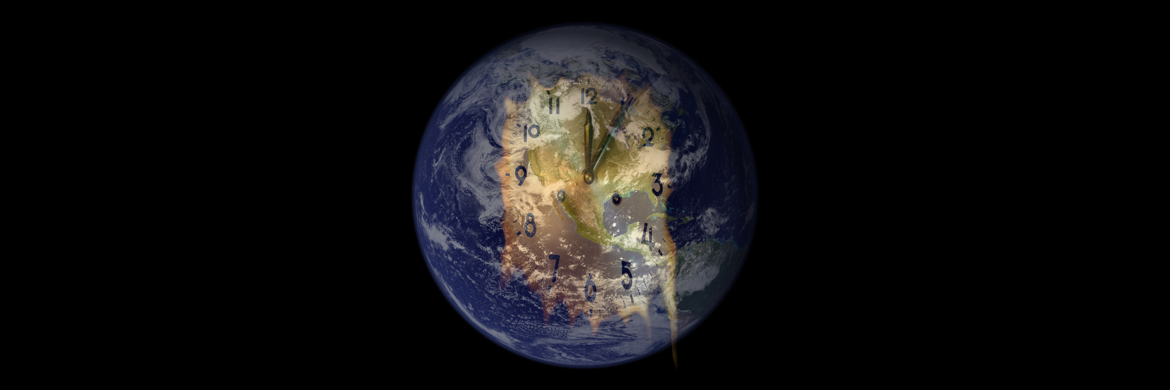 Earth Climate Clock Past Midnight