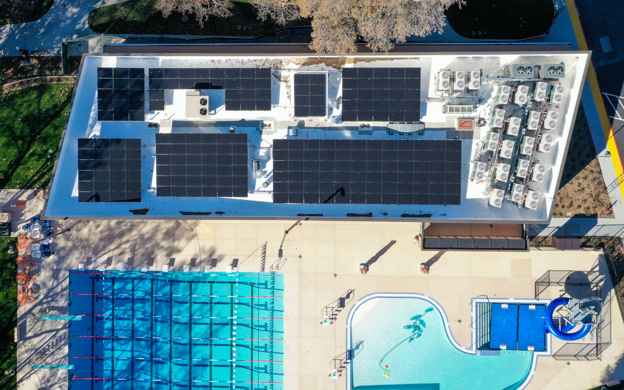 Rengstorff Park Aquatics Center Top Down Angle