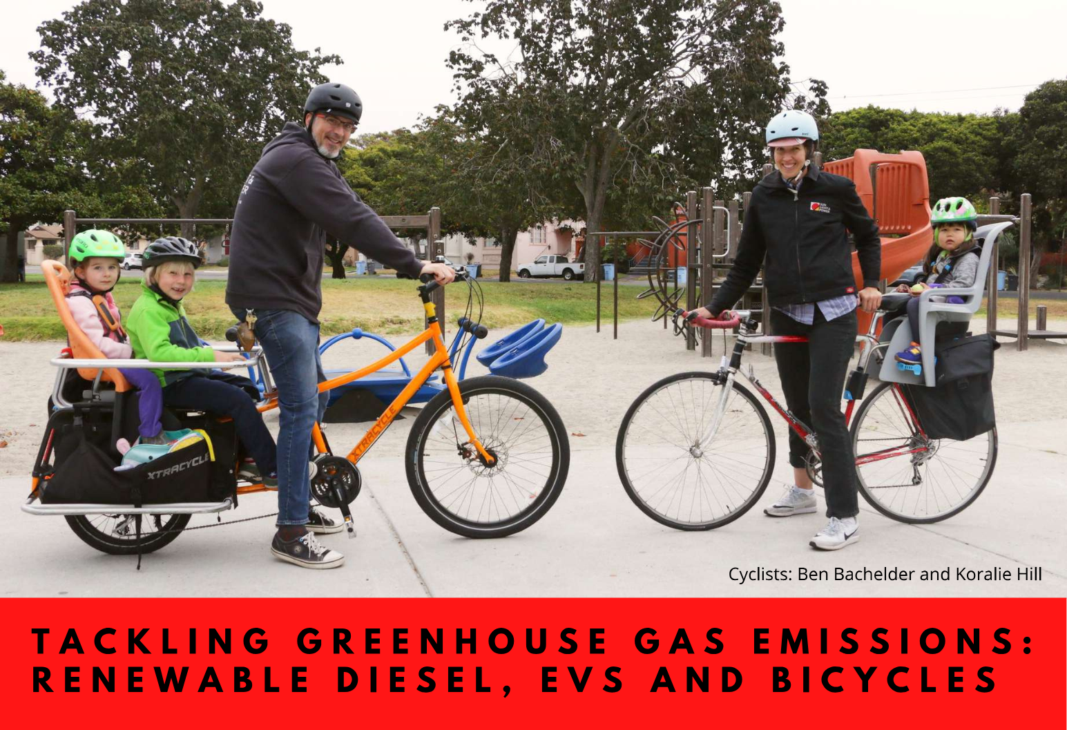Tackling Greenhouse Gas Emissions: Renewable Diesel, EVs and Bicycles Header