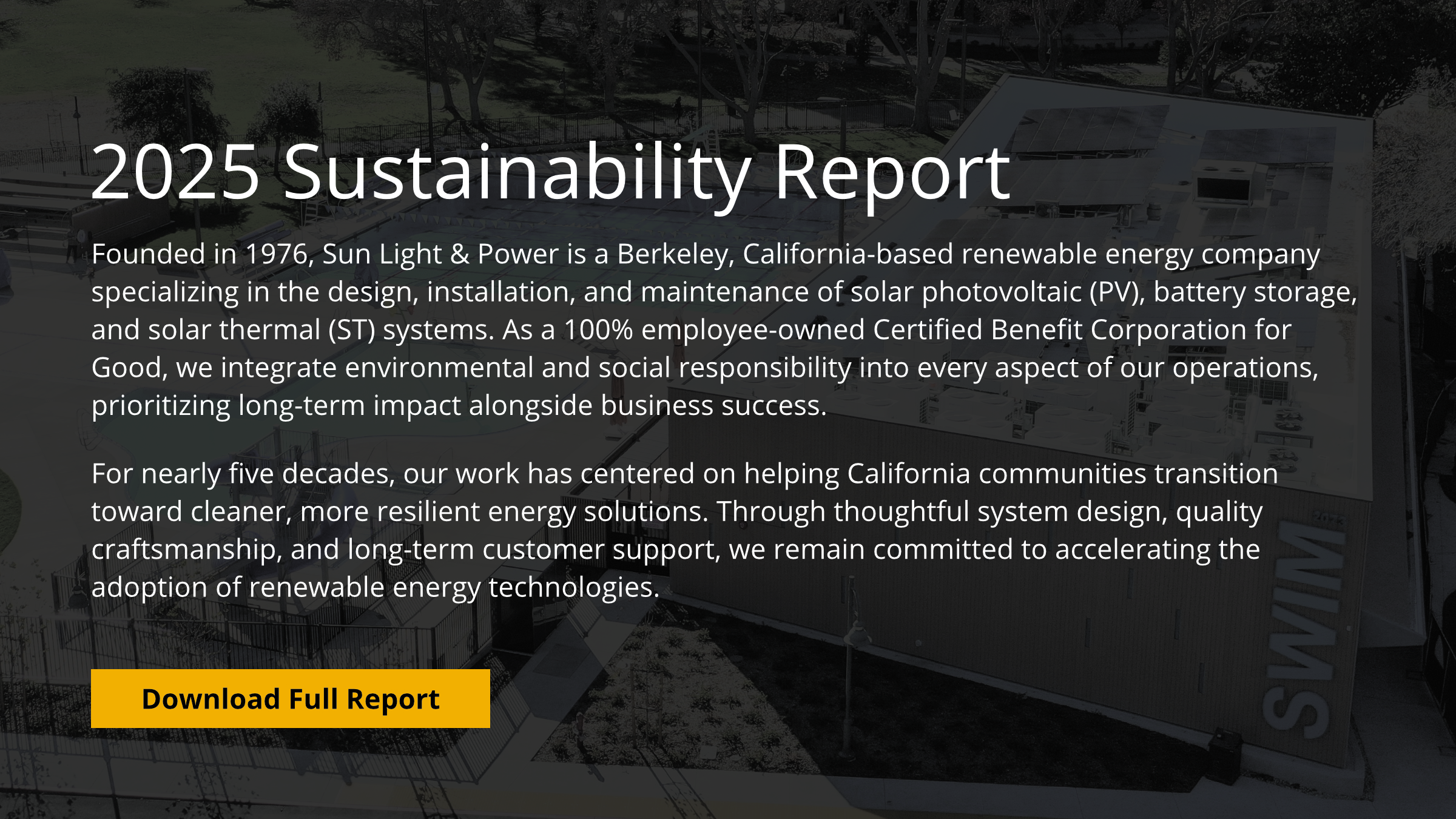 2025 Sustainability Report Page 1